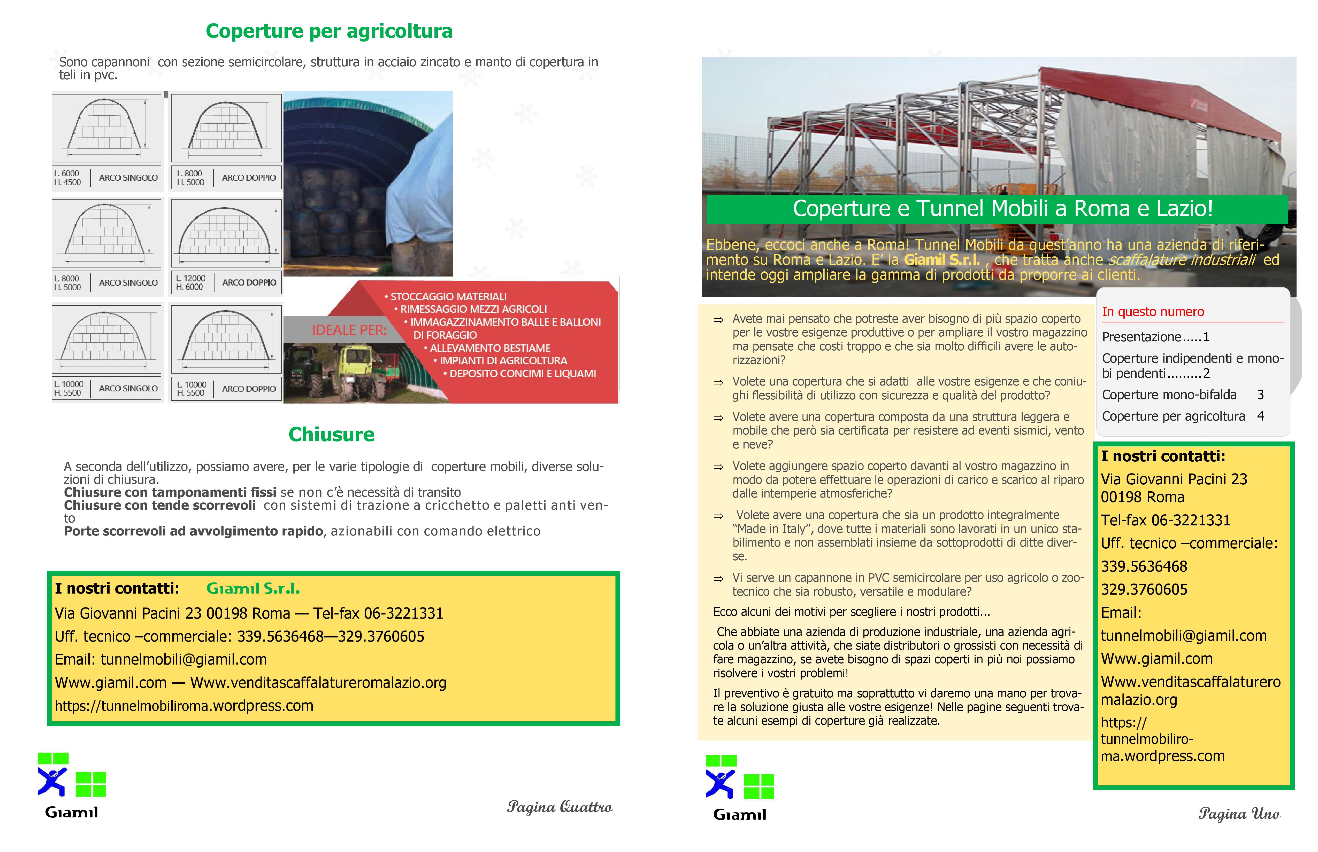 Depliant Tunnel Mobili pag.1